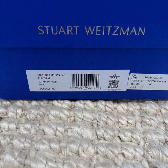 Stuart Weitzman Women's Nearlynude Crystal Nova Sandals Sz 7.5B - Picture 8 of 8